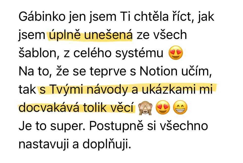 Reference: Gábinko, jsem úplně unešená ze všech šablon a celého systému.