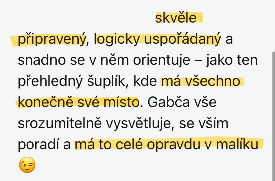 Reference na šablonu Planning Mastery