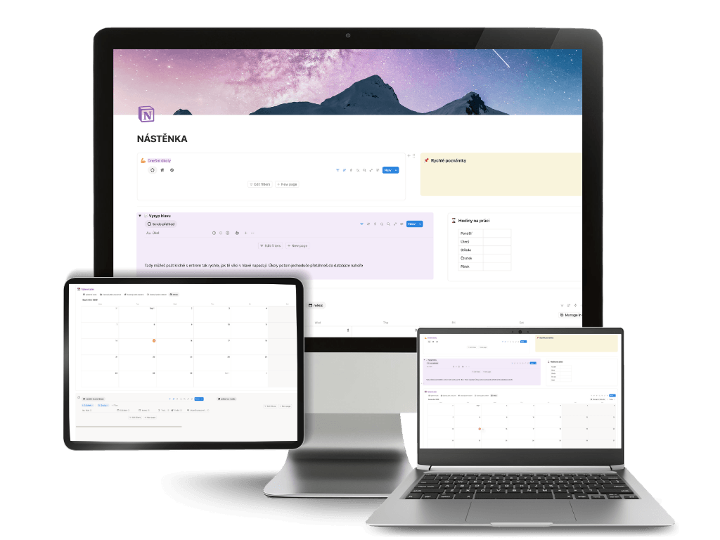 Notion šablony Planning Mastery
